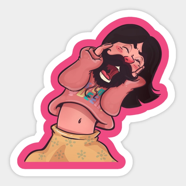 Jonathan Van Ness | Queer Eye Sticker by Blues and Design